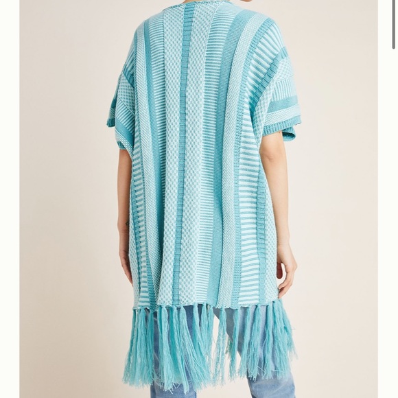 Anthropologie Fringed Kimono One Size - Picture 3 of 6